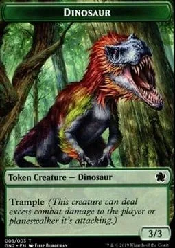 Dinosaur Token (G 3/3) // Soldier Token (W 1/1)