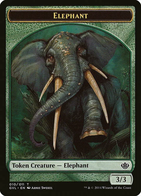 Elephant Token (Green 3/3)