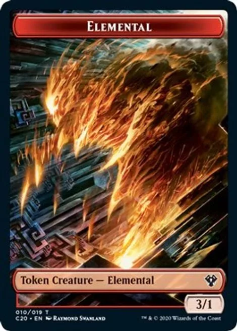 Elemental Token (R 3/1) // Kraken Token (U 8/8)