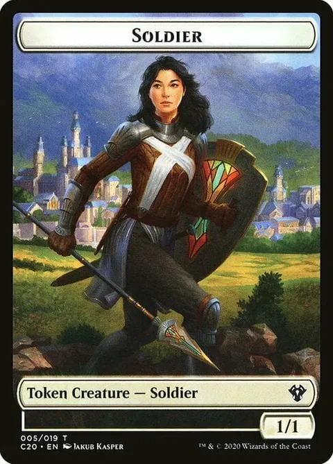 Elemental Token (W 4/4) // Soldier Token (W 1/1)
