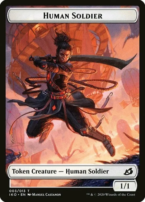 Human Soldier Token (White 1/1)