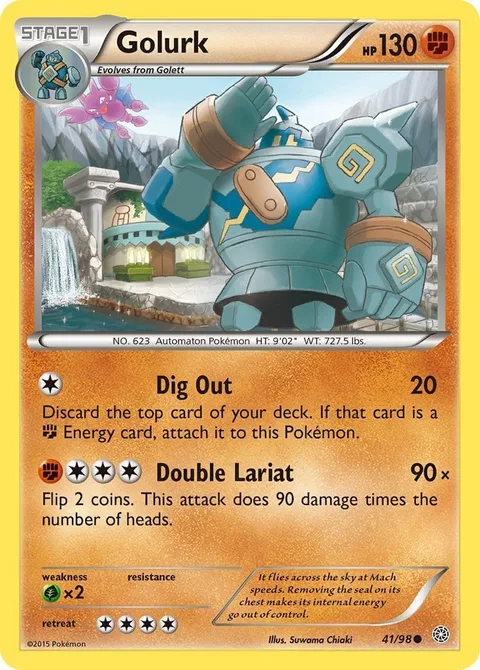Golurk [Dig Out | Double Lariat]