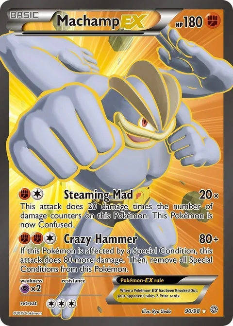 Machamp EX [Steaming Mad | Crazy Hammer]