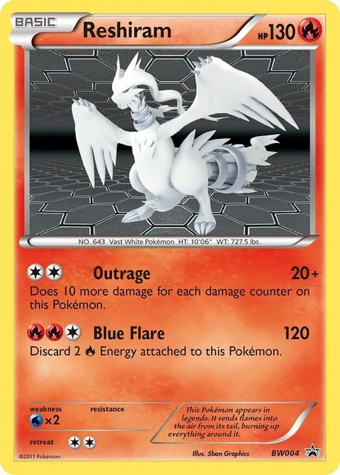 Reshiram [Outrage | Blue Flare]