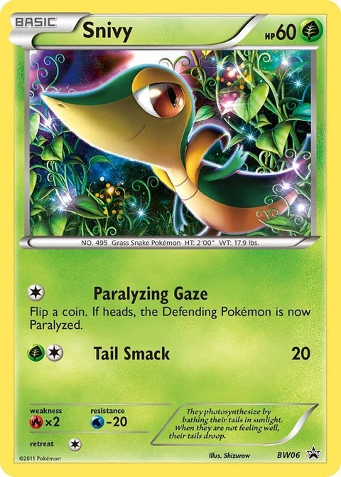 Snivy [Paralyzing Gaze | Tail Smack]