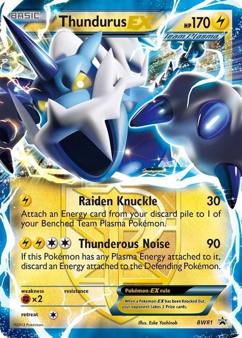 Thundurus EX [Raiden Knuckle | Thunderous Noise]