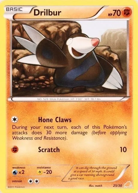 Drilbur [Hone Claws | Scratch]