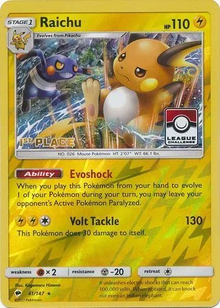 Raichu [Evoshock | Volt Tackle]