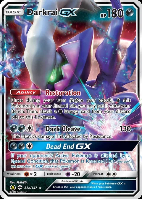 Darkrai GX [Restoration | Dark Cleave | Dead End GX]