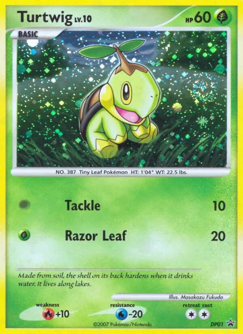 Turtwig Lv.10 [Tackle | Razor Leaf]