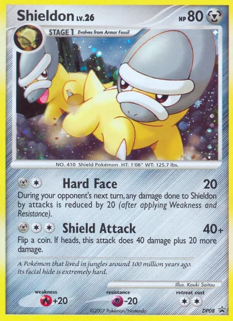 Shieldon Lv.26 [Hard Face | Shield Attack]