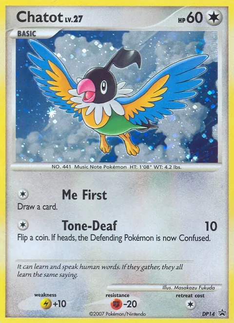 Chatot Lv.27 [Me First | Tone-Deaf]