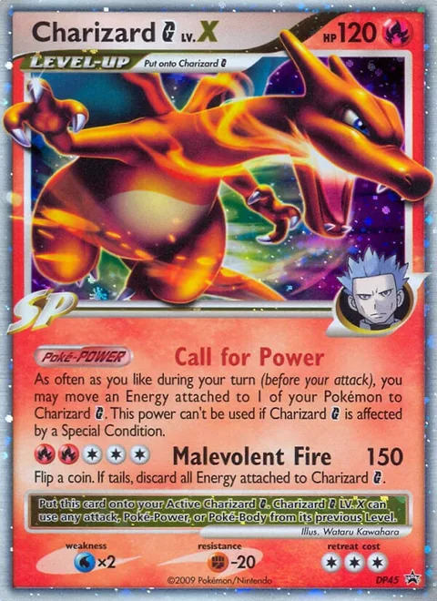 Charizard [G] LV.X [Call for Power | Malevolent Fire]