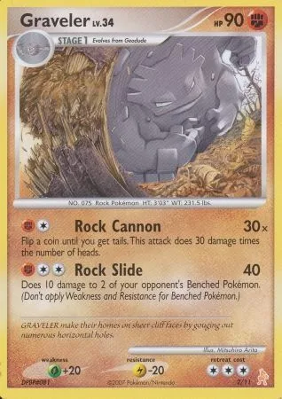 Graveler Lv.34 [Rock Cannon | Rock Slide]