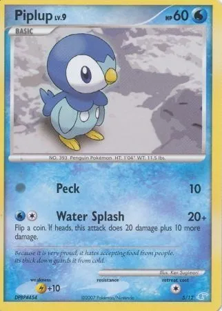Piplup Lv.9 [Peck | Water Splash]
