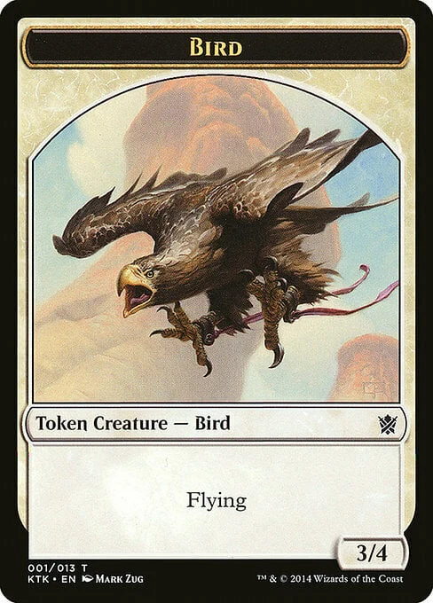 Bird Token (White 3/4)