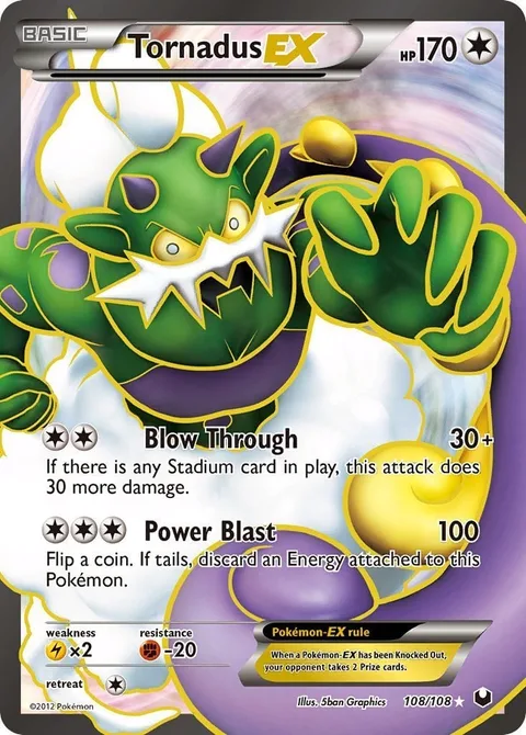 Tornadus EX [Blow Through | Power Blast]