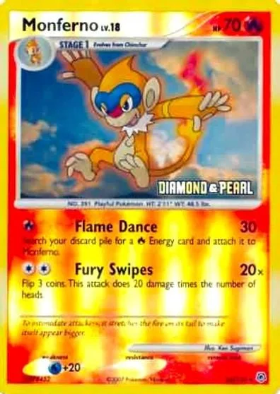 Monferno Lv.18 [Flame Dance | Fury Swipes]