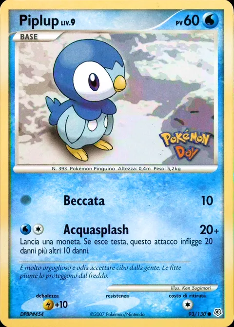 Piplup Lv.9 [Peck | Water Splash]