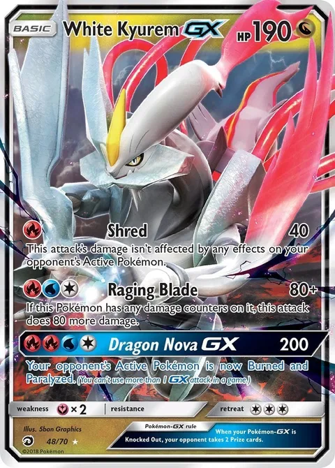 White Kyurem GX [Shred | Raging Blade | Dragon Nova GX]