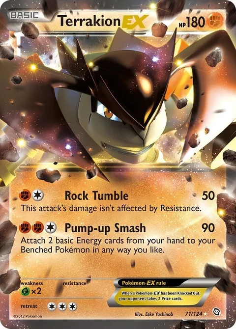 Terrakion EX [Rock Tumble | Pump-up Smash]