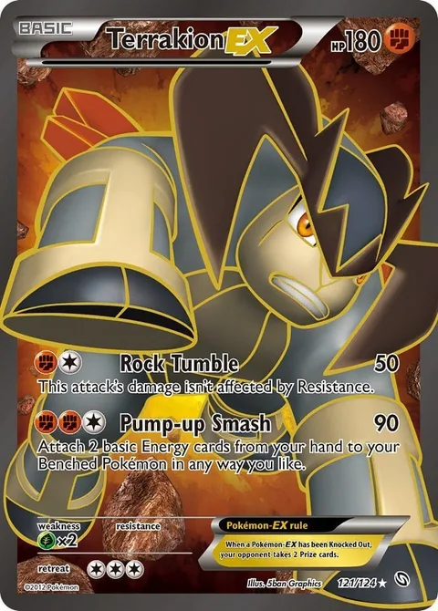 Terrakion EX [Rock Tumble | Pump-up Smash]