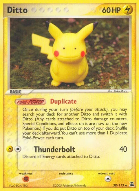 Ditto [Pikachu | Duplicate | Thunderbolt]