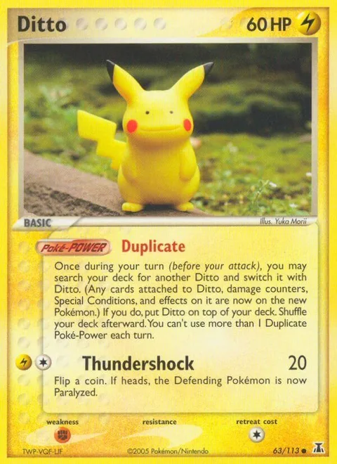 Ditto [Pikachu | Duplicate | Thundershock]