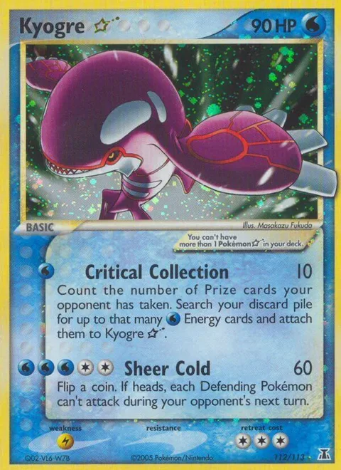 Kyogre Gold Star [Critical Collection | Sheer Cold]