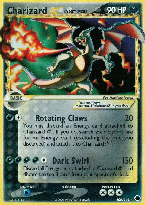 Charizard Gold Star δ Delta Species [Rotating Claws | Dark Swirl]