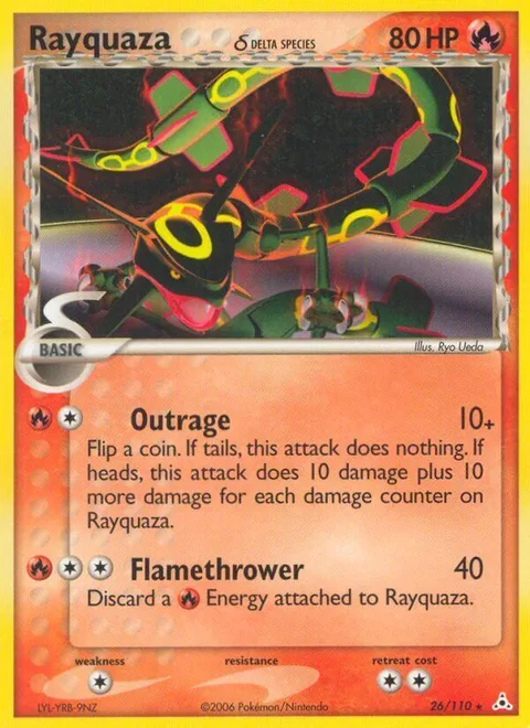 Rayquaza δ Delta Species [Outrage | Flamethrower]
