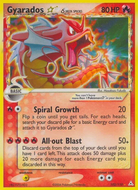 Gyarados Gold Star δ Delta Species [Spiral Growth | All-out Blast]