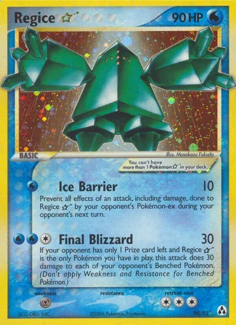 Regice Gold Star [Ice Barrier | Final Blizzard]