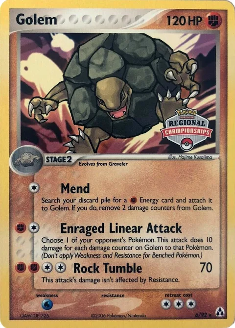 Golem [Mend | Enraged Linear Attack | Rock Tumble]