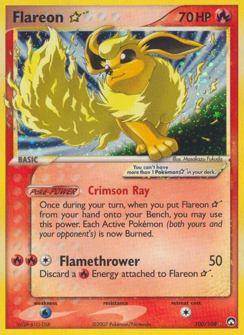 Flareon Gold Star [Crimson Ray | Flamethrower]