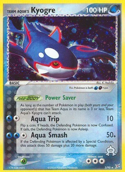 Team Aqua's Kyogre [Power Saver | Aqua Trip | Aqua Smash]
