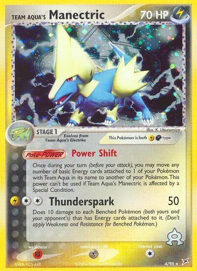 Team Aqua's Manectric [Power Shift | Thunderspark]