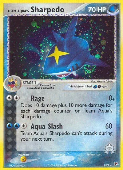 Team Aqua's Sharpedo [Rage | Aqua Slash]
