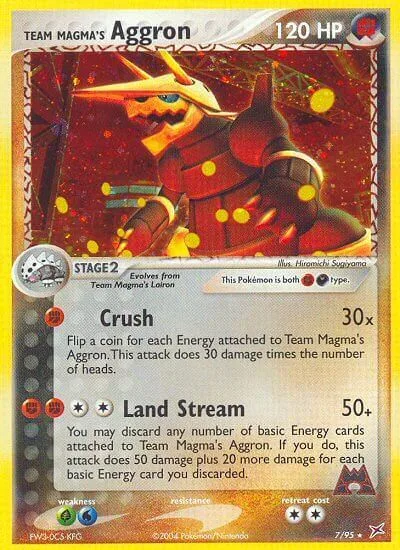 Team Magma's Aggron [Crush | Land Stream]