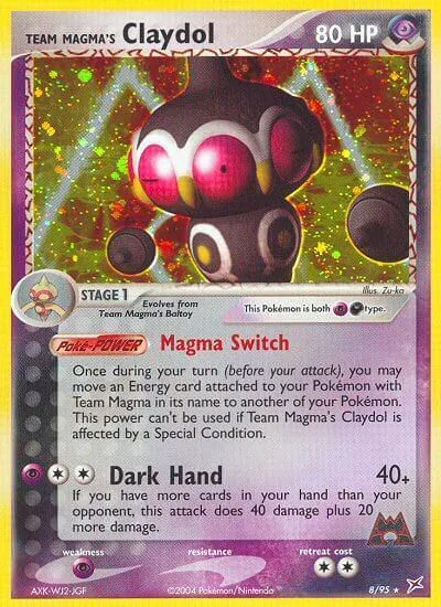 Team Magma's Claydol [Magma Switch | Dark Hand]