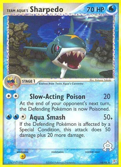 Team Aqua's Sharpedo [Slow-Acting Poison | Aqua Smash]