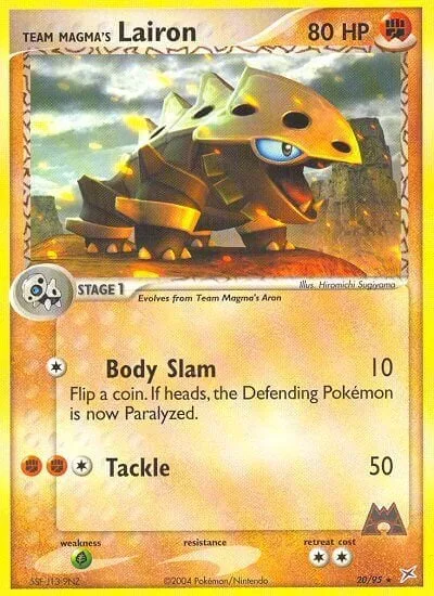 Team Magma's Lairon [Body Slam | Tackle]