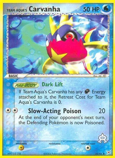 Team Aqua's Carvanha [Dark Lift | Slow-Acting Poison]