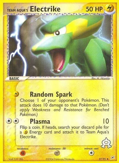 Team Aqua's Electrike [Random Spark | Plasma]
