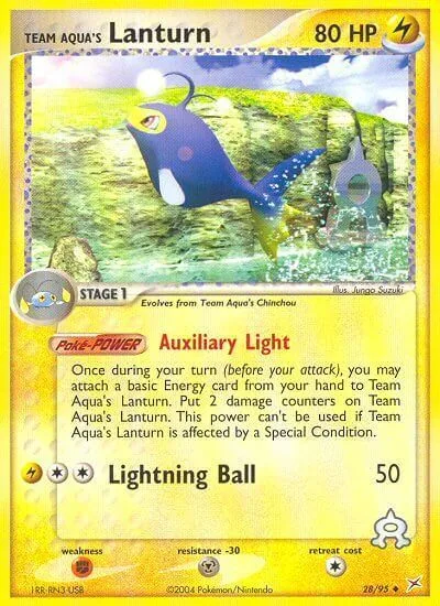 Team Aqua's Lanturn [Auxiliary Light | Lightning Ball]
