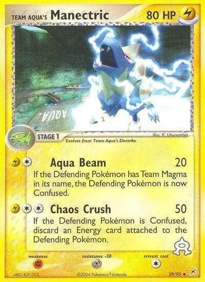 Team Aqua's Manectric [Aqua Beam | Chaos Crush]