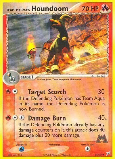 Team Magma's Houndoom [Target Scorch | Damage Burn]