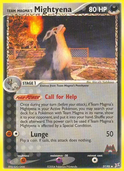 Team Magma's Mightyena [Call for Help | Lunge]