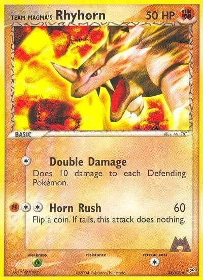 Team Magma's Rhyhorn [Double Damage | Horn Rush]