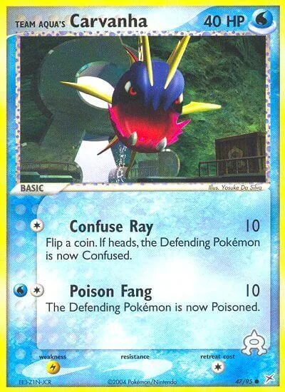 Team Aqua's Carvanha [Confuse Ray | Poison Fang]